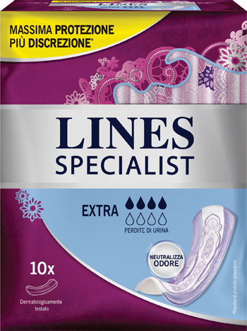 LINES SPECIALIST PANNOLONE EXTRA FARMA 10 PEZZI - doctorpill.it