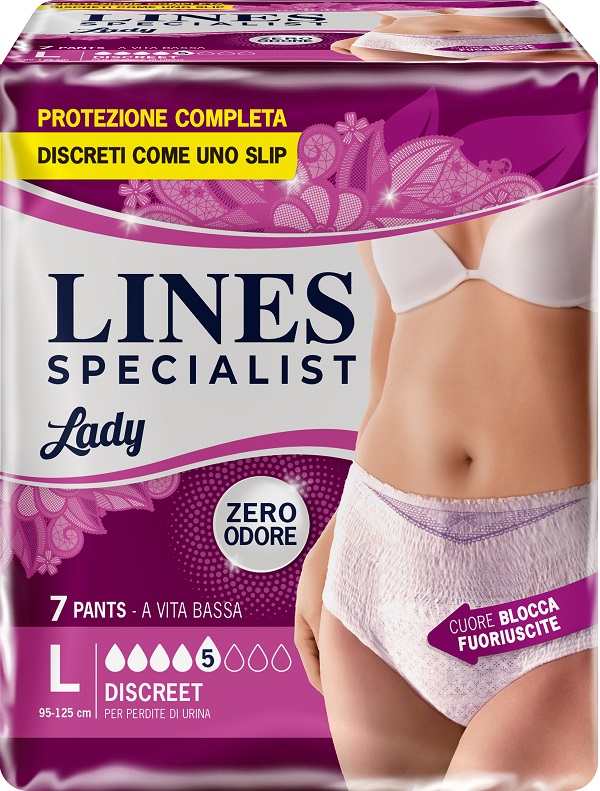 LINES SPECIALIST PANTS DISCREET L FARMA 7 PEZZI - doctorpill.it