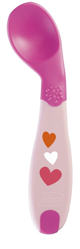 CHICCO CUCCHIAIO ANGOLATO 8M+ ROSA - doctorpill.it