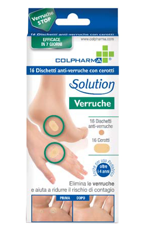 DISCHETTO ANTIVERRUCA CON CEROTTI COLPHARMA - doctorpill.it