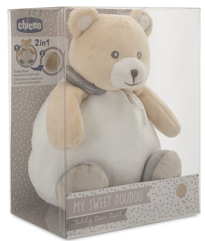 CHICCO MY SWEET DOUDOU TEDDY BEAR BALL 0M+ - doctorpill.it