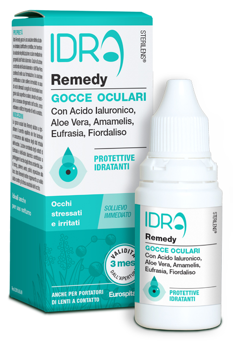 GOCCE OCULARI PROTETTIVE IDRATANTI STERILENS IDRA REMEDY CON ACIDO IALURONICO E ALOE VERA 10 ML - doctorpill.it