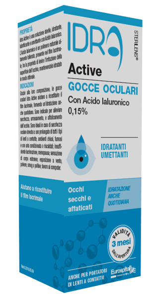 GOCCE OCULARI STERILENS IDRA ACTIVE 10 ML CON ACIDO IALURONICO 0,15% - doctorpill.it
