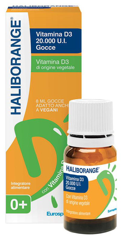 HALIBORANGE VITAMINA D3 20000 UI GOCCE 8 ML - doctorpill.it