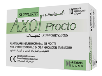 AXOL PROCTO 10 SUPPOSTE X 2 G - doctorpill.it