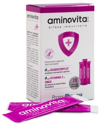 AMINOVITA PLUS DIFESE IMMUNITARIE 20 STICK PACK X 2,5 G - doctorpill.it