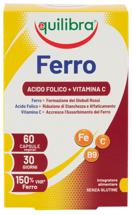 FERRO CON ACIDO FOLICO + VITAMINA C 60 CAPSULE - doctorpill.it