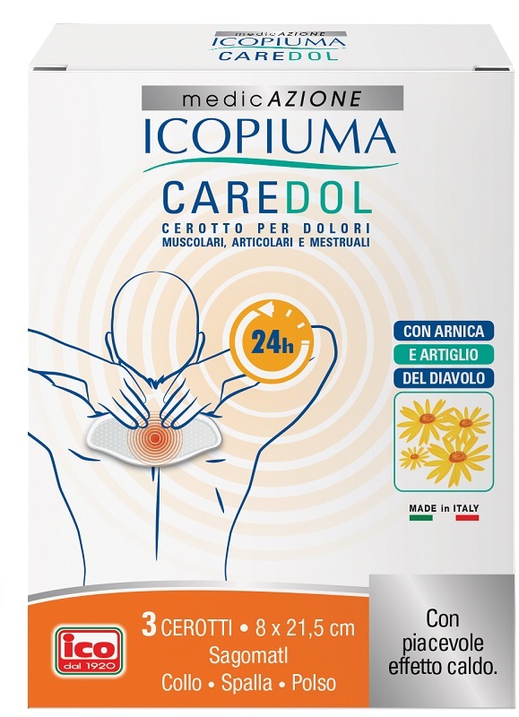 ICOPIUMA CAREDOL CEROTTO DOL COLLO-SPALLA-POLSO 3 PEZZI - doctorpill.it