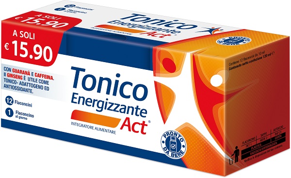 TONICO ENERGIZZANTE ACT 12 FLACONCINI DA 10 ML - doctorpill.it