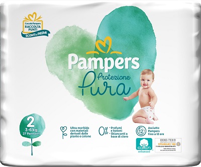 PAMPERS PROTEZIONE PURA NATURELLO MINI CP 27 PEZZI - doctorpill.it
