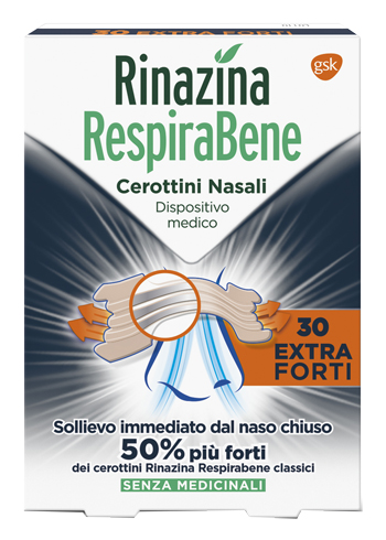 RINAZINA RESPIRABENE CEROTTINO EXTRA FORTE 30 PEZZI - doctorpill.it