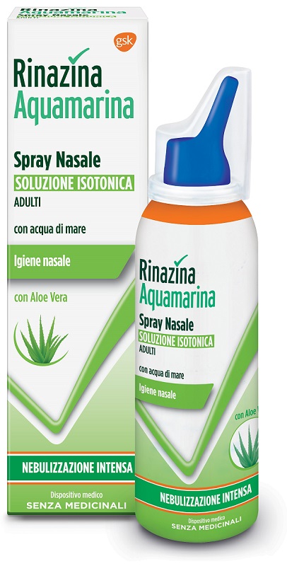 RINAZINA AQUAMARINA ISOTONICA ALOE SPRAY NEBULIZZAZIONE INTENSA 100 ML - doctorpill.it