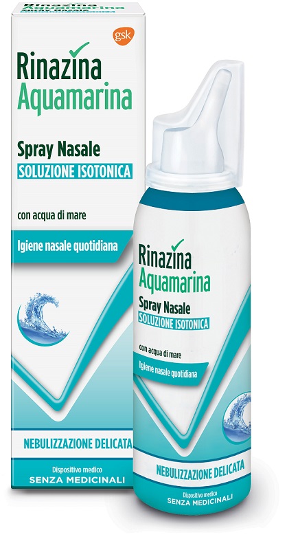 RINAZINA AQUAMARINA ISOTONICA SPRAY NEBULIZZAZIONE DELICATA 100 ML - doctorpill.it