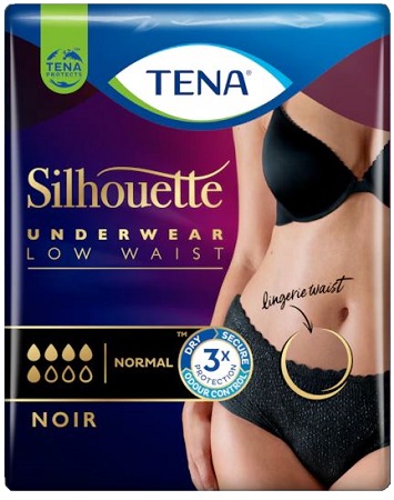 TENA SILHOUETTE NOIR M 10 PEZZI - doctorpill.it