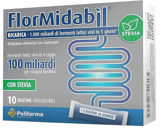 FLORMIDABIL RICARICA 10 BUSTINE CON STEVIA - doctorpill.it