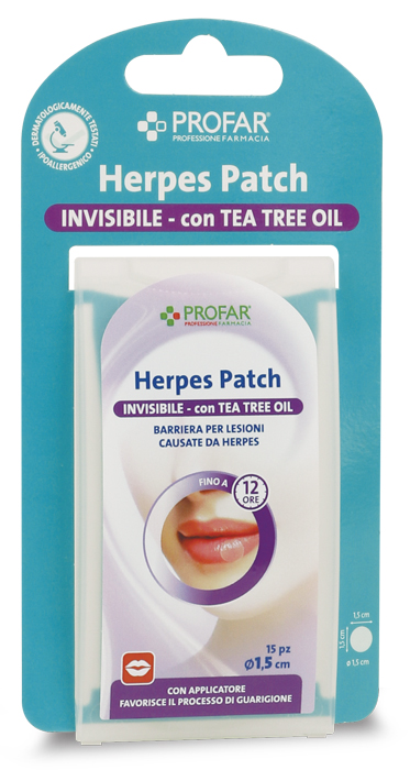 PROFAR HERPES PATCH CON TEA TREE 15 PEZZI - doctorpill.it