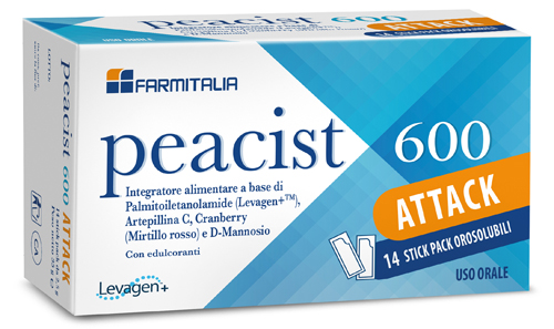 PEACIST 600 ATTACK 14 STICK PACK OROSOLUBILI - doctorpill.it