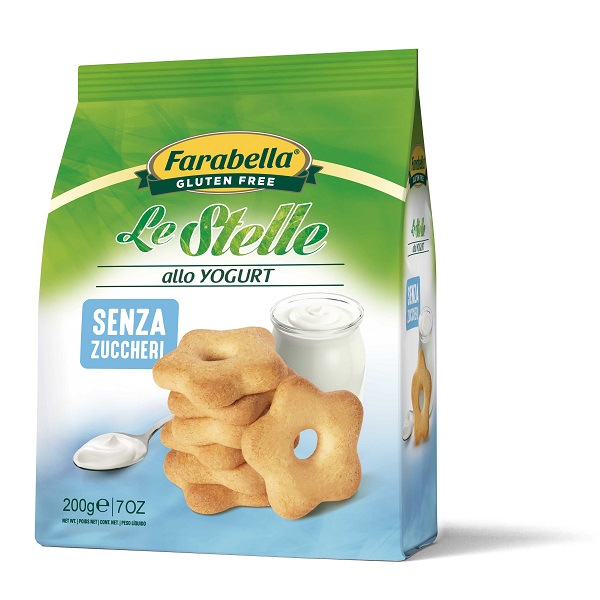 FARABELLA BISCOTTI LE STELLE YOGURT SENZA ZUCCHERO 200 G - doctorpill.it
