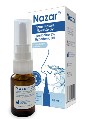 NAZAR SPRAY NASALE IPERTONICO 3% 20 ML - doctorpill.it