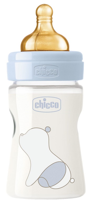 CHICCO BIBERON ORIGINAL 150ML TOUCH 1 FORO BOY CON TETTARELLA IN CAUCCIU' - doctorpill.it