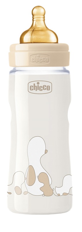 CHICCO BIBERON ORIGINAL 330ML TOUCH REGULAR UNISEX CON TETTARELLA IN CAUCCIU' - doctorpill.it