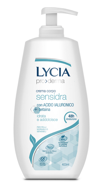 LYCIA PRODERMA CREMA CORPO SENSIDRA 400 ML - doctorpill.it