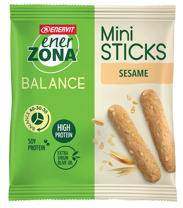 ENERZONA MINI BREAD STICKS SESAME 22 G - doctorpill.it