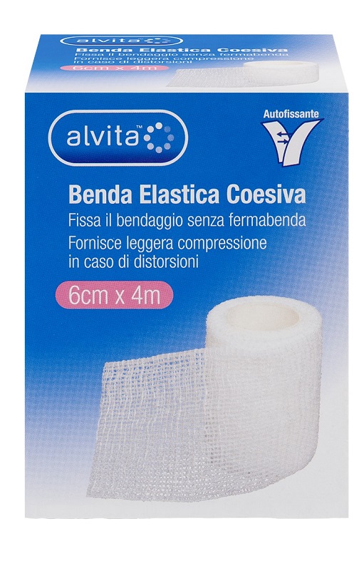 BENDA ELASTICA AUTOADESIVA ALVITA 6X4CM - doctorpill.it