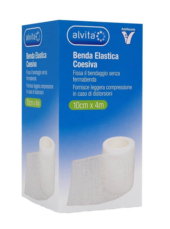 BENDA ELASTICA AUTOADESIVA ALVITA 10X4CM - doctorpill.it