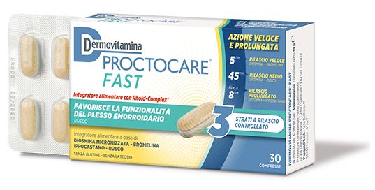 DERMOVITAMINA PROCTOCARE FAST 30 COMPRESSE - doctorpill.it