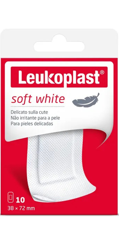 LEUKOPLAST SOFT WHITE 72 X 38 CM 10 PEZZI - doctorpill.it
