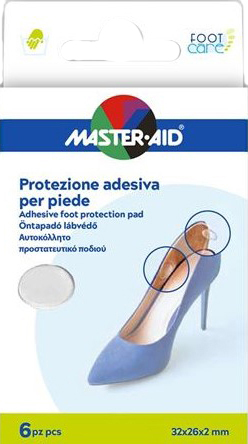 PROTEZIONE ADESIVA MASTER-AID FOOTCARE TRASPARENTE MIX 6 PEZZI A5 - doctorpill.it