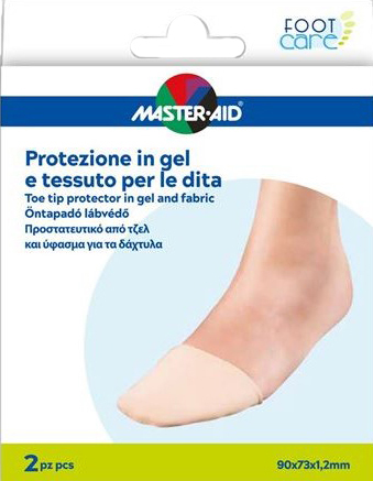 PROTEZIONE IN GEL E TESSUTO MASTER-AID FOOTCARE PUNTA DEI PIEDI 2 PEZZI C16 - doctorpill.it