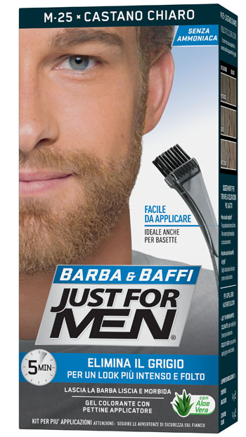 JUST FOR MEN BARBA & BAFFI M25 CASTANO CHIARO 51 G - doctorpill.it