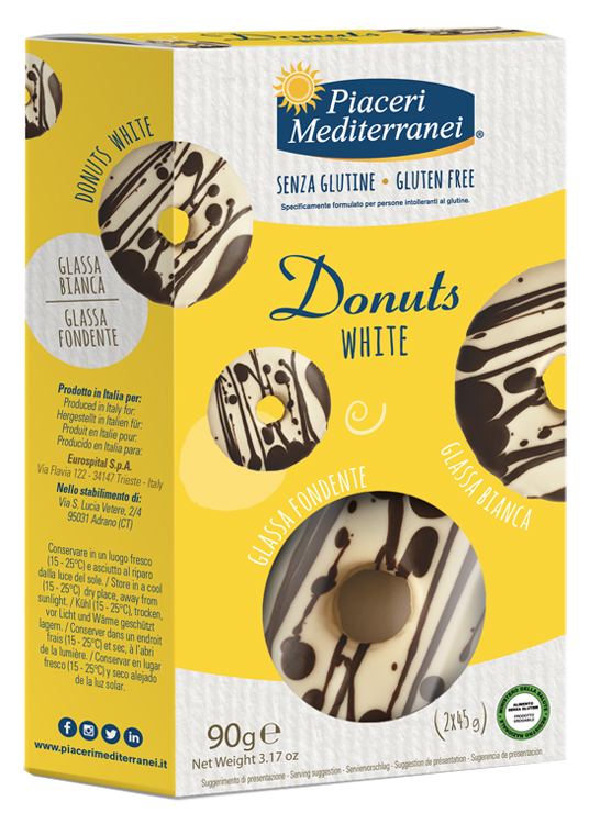 PIACERI MEDITERRANEI DONUTS WHITE 90 G - doctorpill.it
