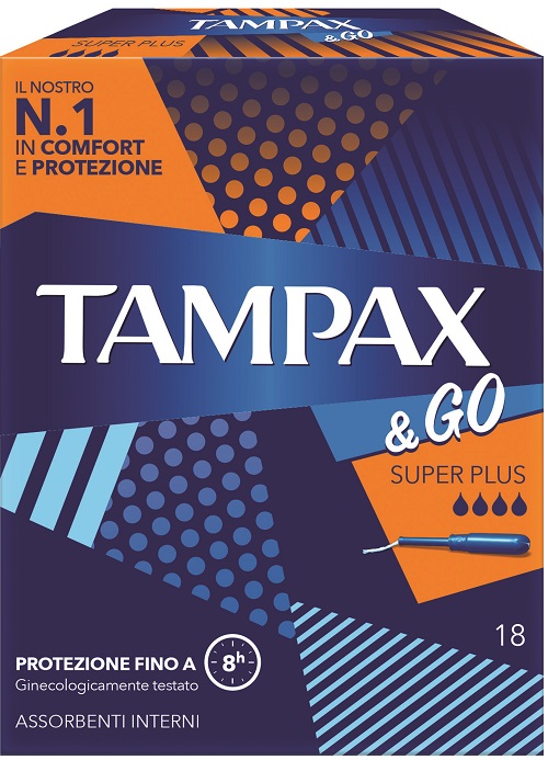 TAMPAX &GO ASSORBENTE INTERNO SUPER PLUS 18 PEZZI - doctorpill.it