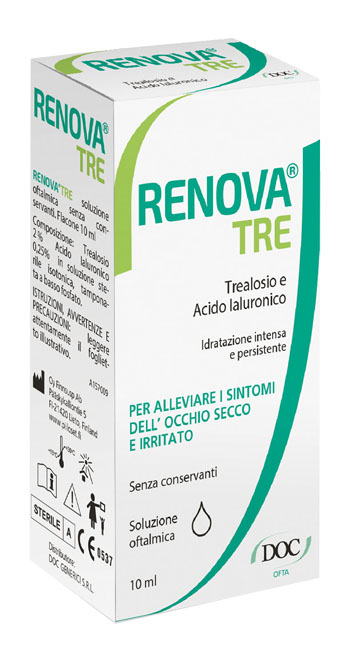 RENOVA TRE COLLIRIO A BASE DI TREALOSIO E ACIDO IALURONICO 10 ML SENZA CONSERVANTI - doctorpill.it
