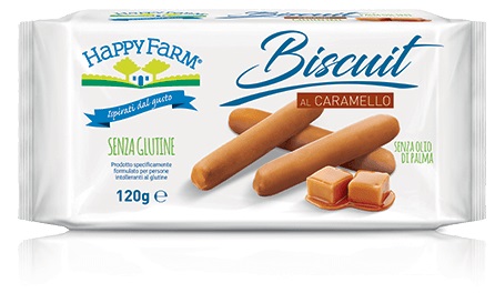 HAPPY FARM BISCUIT CARAMELLO 120 G - doctorpill.it