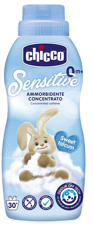 CHICCO SENSITIVE 0M+ AMMORBIDENTE CONCENTRATO SWEET TALCUM 750 ML - doctorpill.it