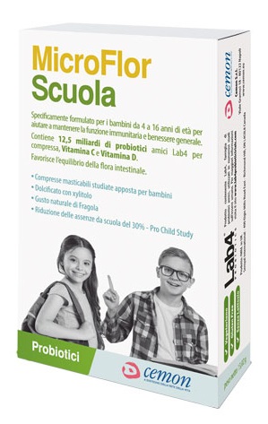 MICROFLOR SCUOLA 30 CAPSULE MASTICABILI - doctorpill.it