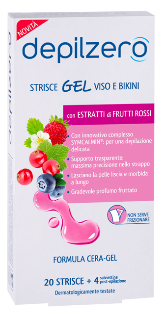 DEPILZERO STRISCE GEL VISO BIKINI 24 PEZZI - doctorpill.it