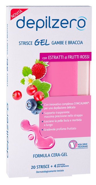 DEPILZERO STRISCE GEL GAMBE BRACCIA 20 PEZZI - doctorpill.it
