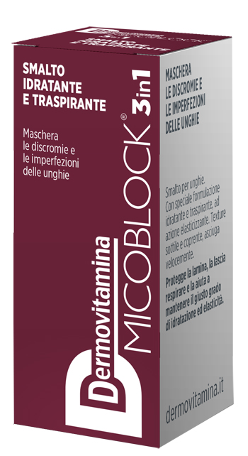 DERMOVITAMINA MICOBLOCK 3 IN 1 SMALTO IDRATANTE E TRASPIRANTE BORDEAUX 5 ML - doctorpill.it