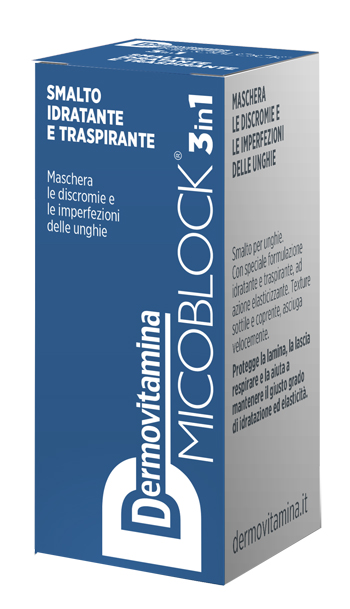 DERMOVITAMINA MICOBLOCK 3 IN 1 SMALTO IDRATANTE E TRASPIRANTE BLU 5 ML - doctorpill.it