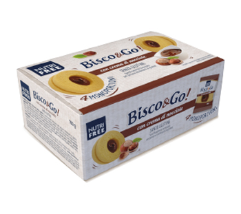 NUTRIFREE BISCO&GO CON CREMA DI NOCCIOLE 4X40 G - doctorpill.it