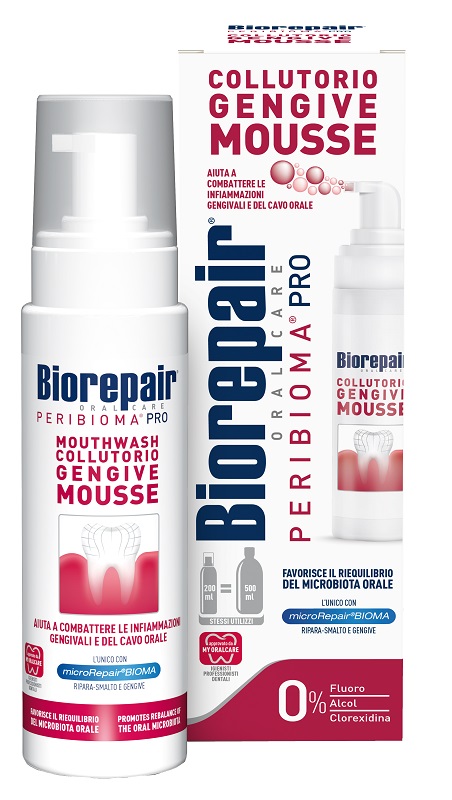 BIOREPAIR ORAL CARE PERIBIOMA PRO COLLUTORIO GENGIVE MOUSSE 200 ML - doctorpill.it