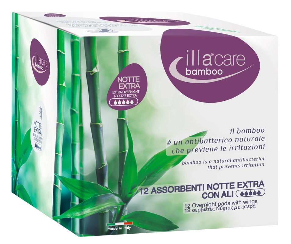 ILLA CARE BAMBOO ASSORBENTI NOTTE EXTRA 12 PEZZI - doctorpill.it