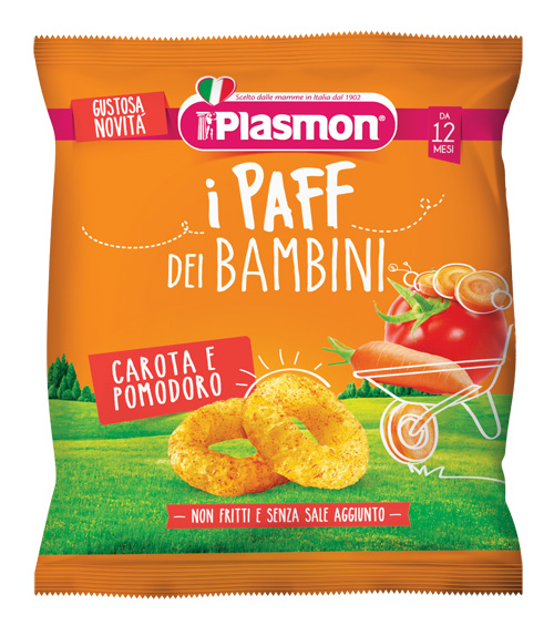 PLASMON DRY SNACK PAFF CAROTA POMODORO 15 G - doctorpill.it