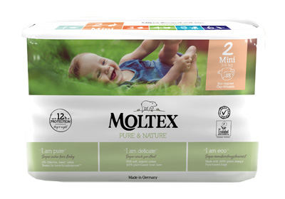 PANNOLINI MOLTEX PURE & NATURE MINI 3-6 KG TAGLIA 2 38 PEZZI - doctorpill.it