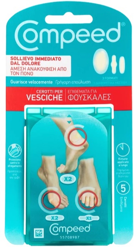COMPEED CEROTTI PER VESCICHE MISTO 5 PEZZI - doctorpill.it